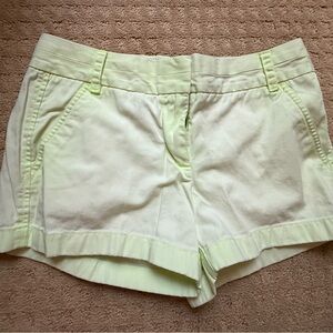 J. Crew Women's Pale Yellow Bermudas